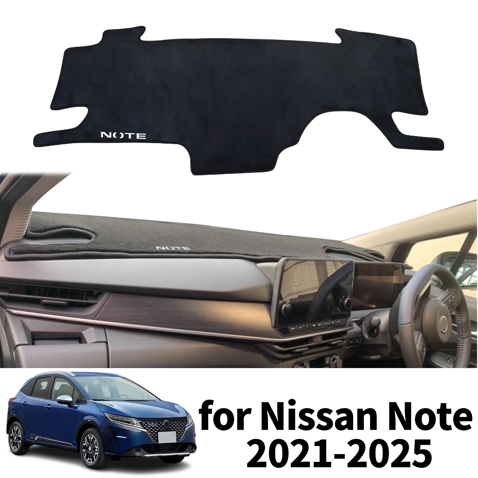 

fit for Nissan Note E13 E-power 2021 2022-2024 Car Dashmat Dashboard Cover Pad Protective Carpet Accessories DashMat Sunshade