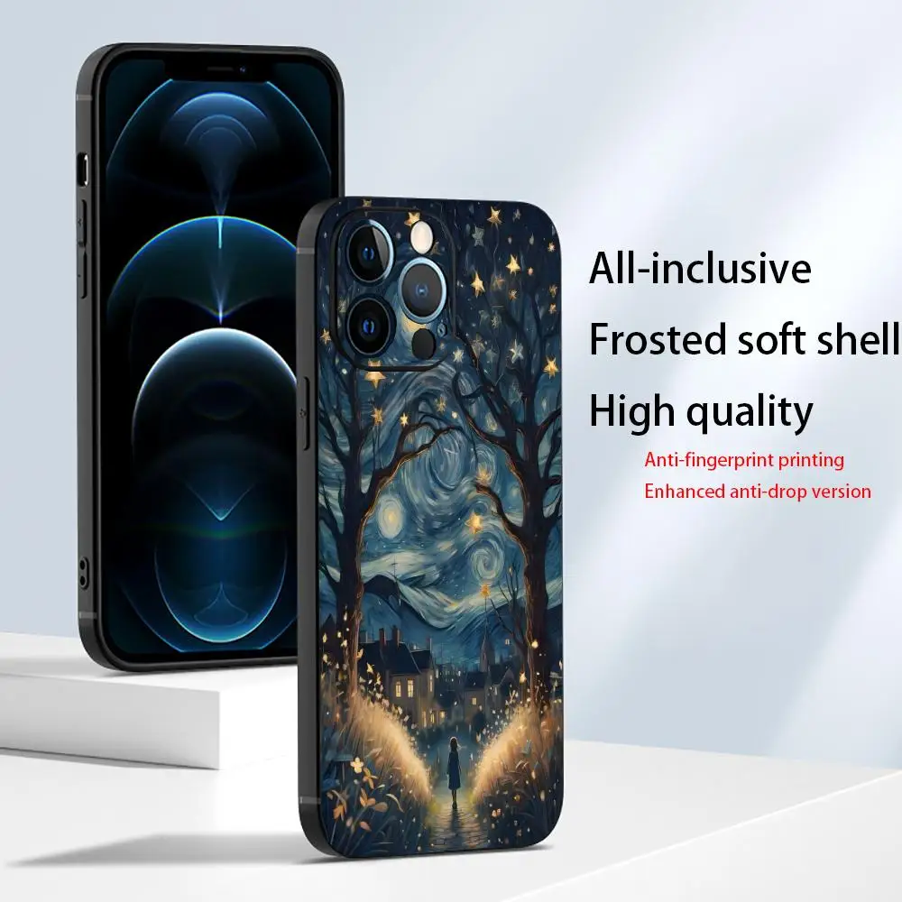 

Чехол для телефона Star Girl подходит для iPhone 16, 15, 14, 13, 12, 11 Pro/Max/Plus, универсальный матовый мягкий чехол с защитой от падения.