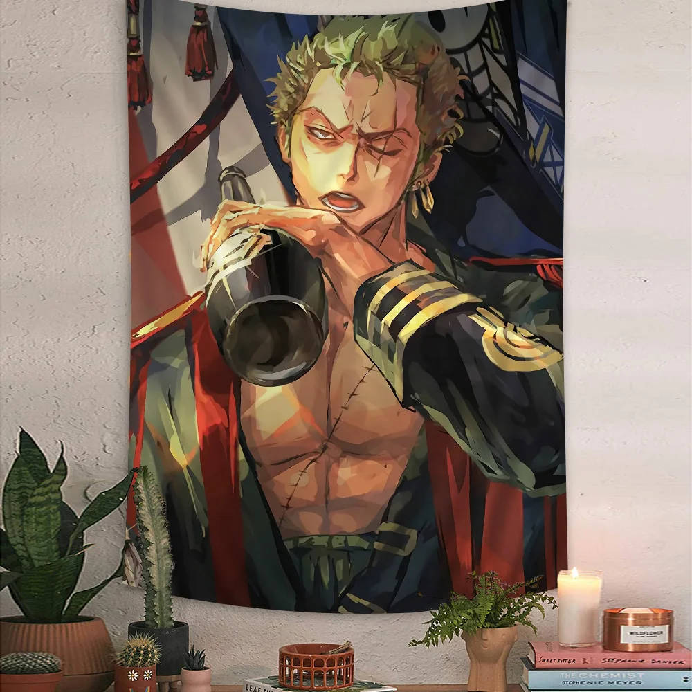 Roronoa Zoro Anime Tapestry Art Science Fiction Room Home Decor Wall Art Decor