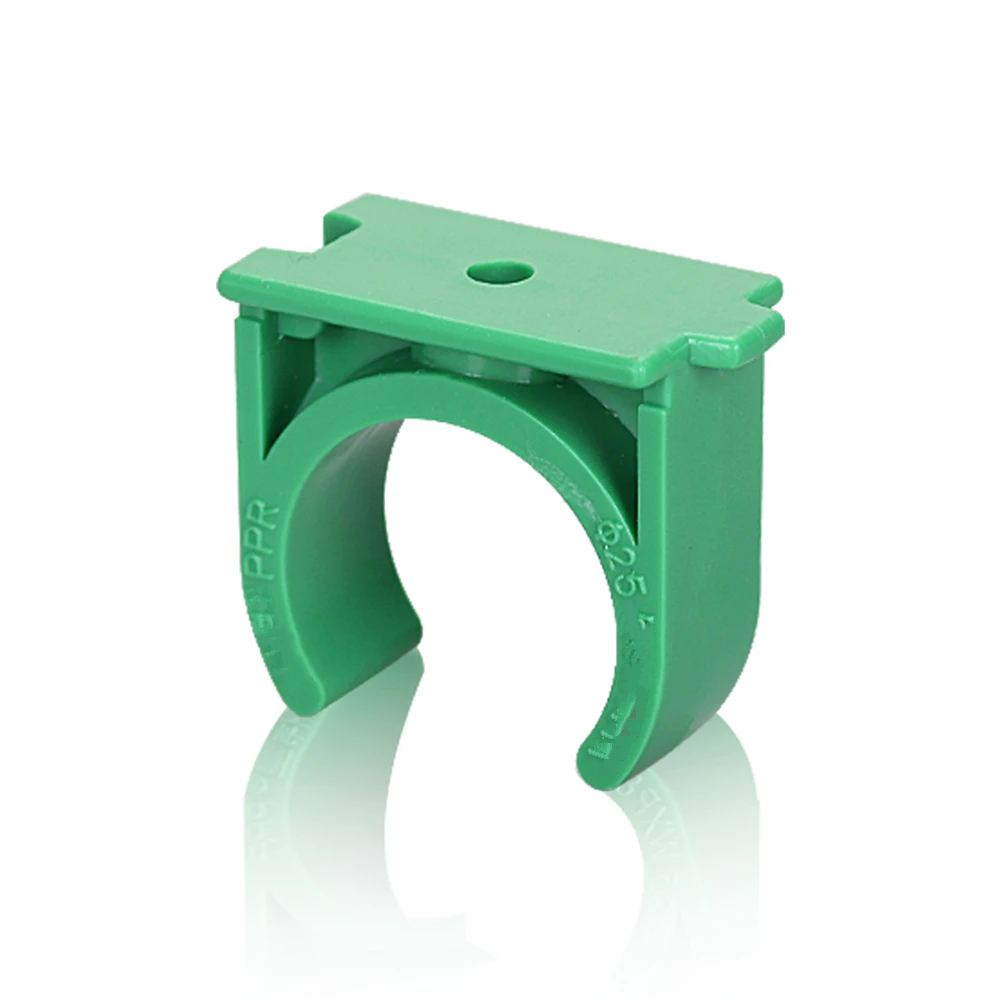 5pcs Water Pipe PPR Plastic Small Pipe Card Green 6# Points 20/32/25mm Snap Seat Card Water Pipe Senior Card