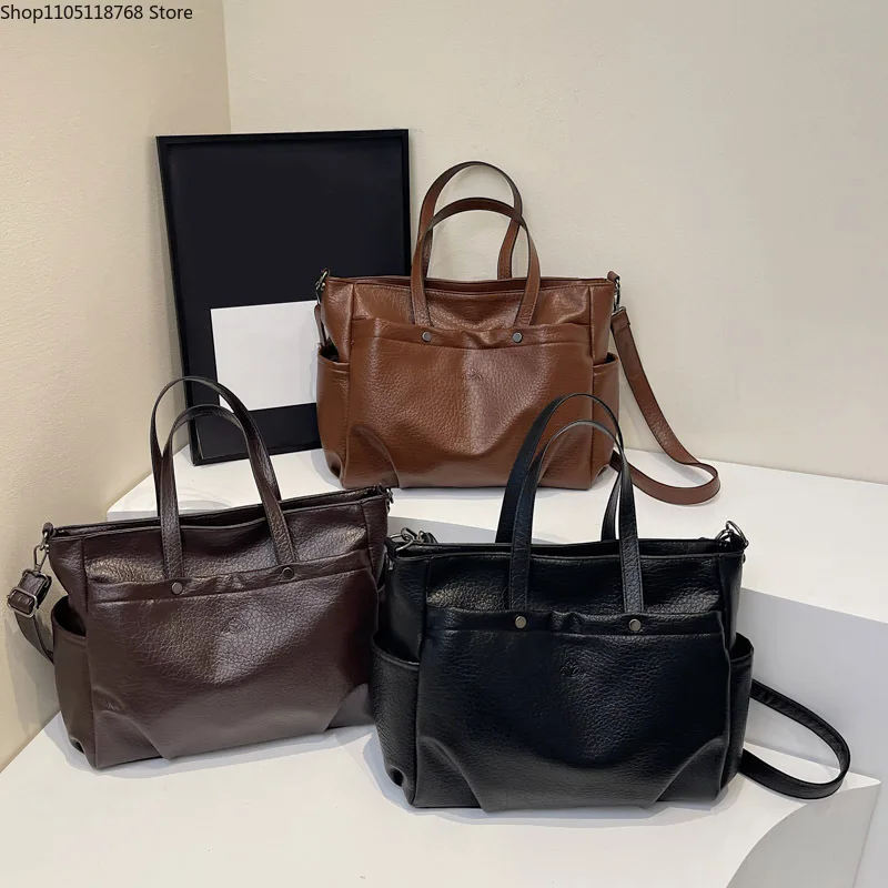

Fashion Large-capacity Handbag Bag New Trend Simple Shoulder Bag Commuter Messenger Bag