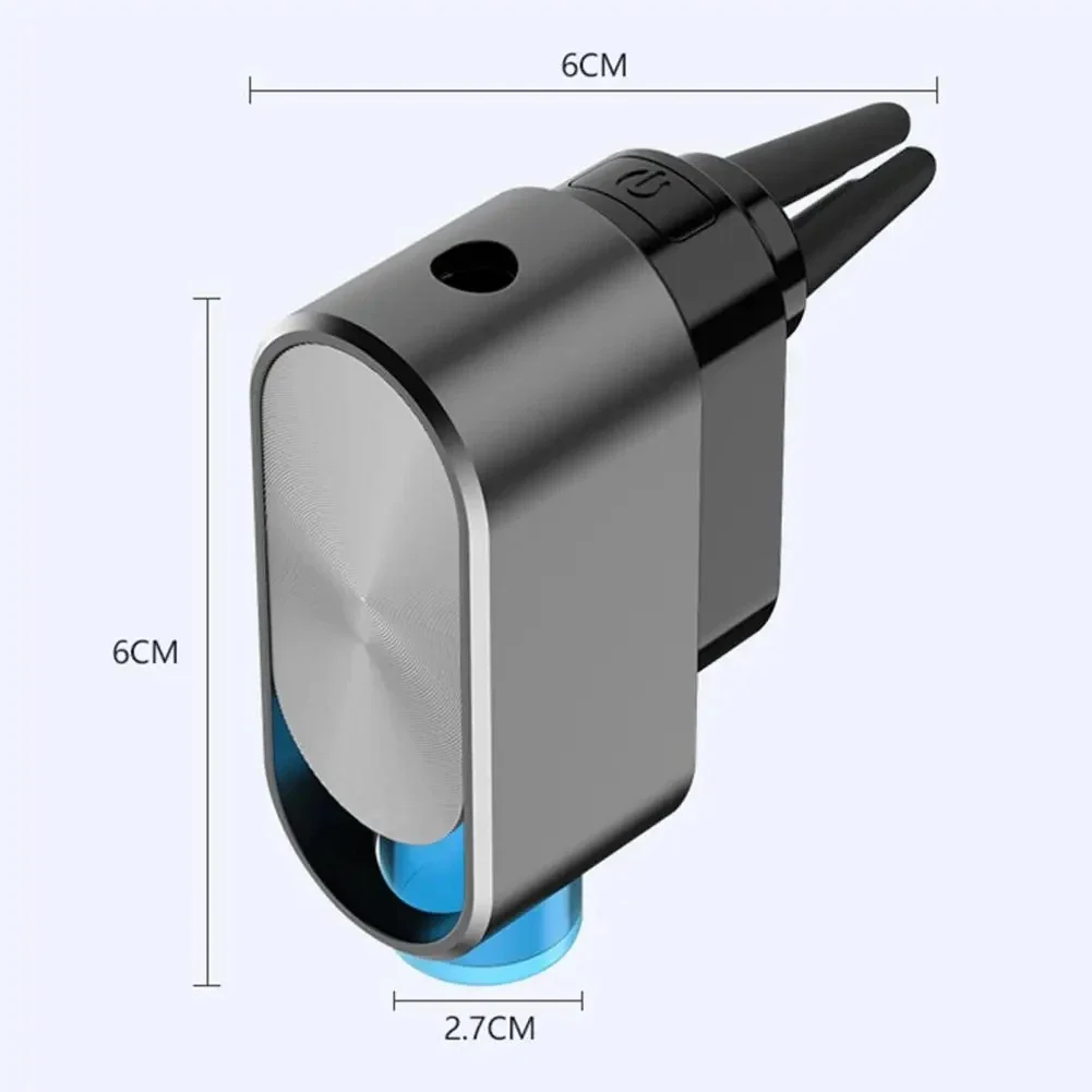 Difusor inteligente para coche, ambientador ultrasónico de aluminio con batería integrada, espray
