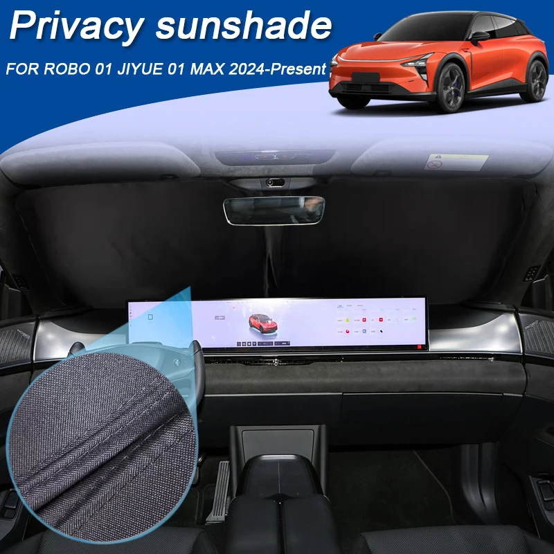 

Car Black Window Privacy Sunshade For ROBO 01 JIYUE 01 MAX 2024-2026 Anti-UV Heat Insulation Protect Cover Interior Accessory