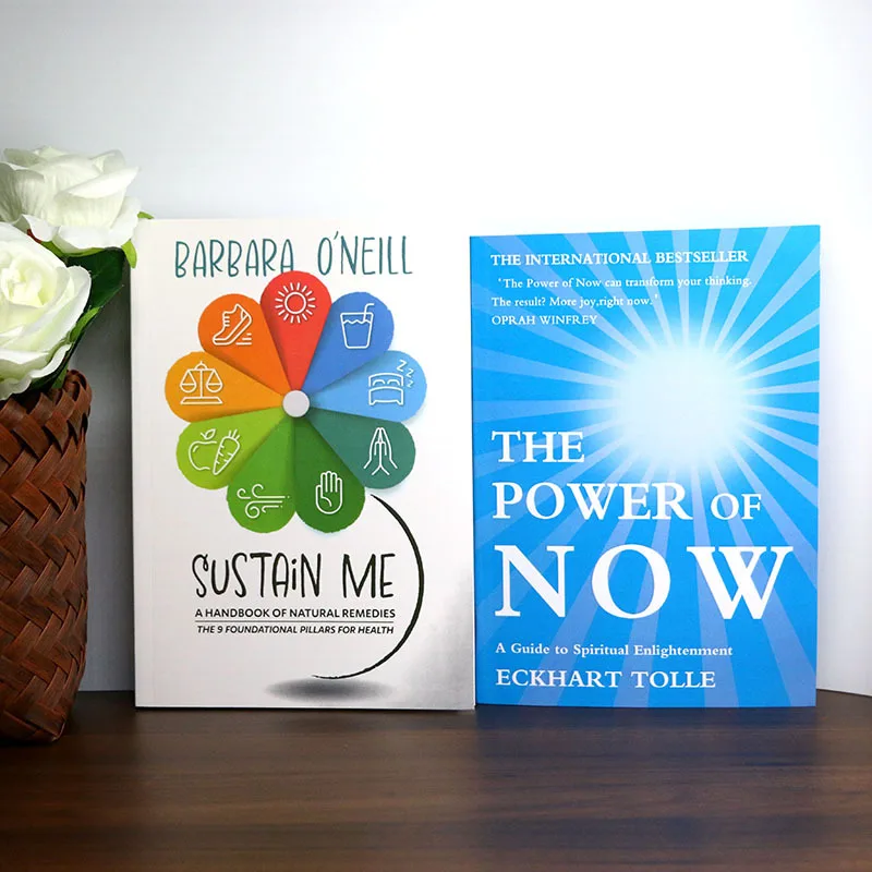 

《Sustain Me》+《The Power of Now》Healthy body mind and spirit set For reader seeking overall health a curated collection of health