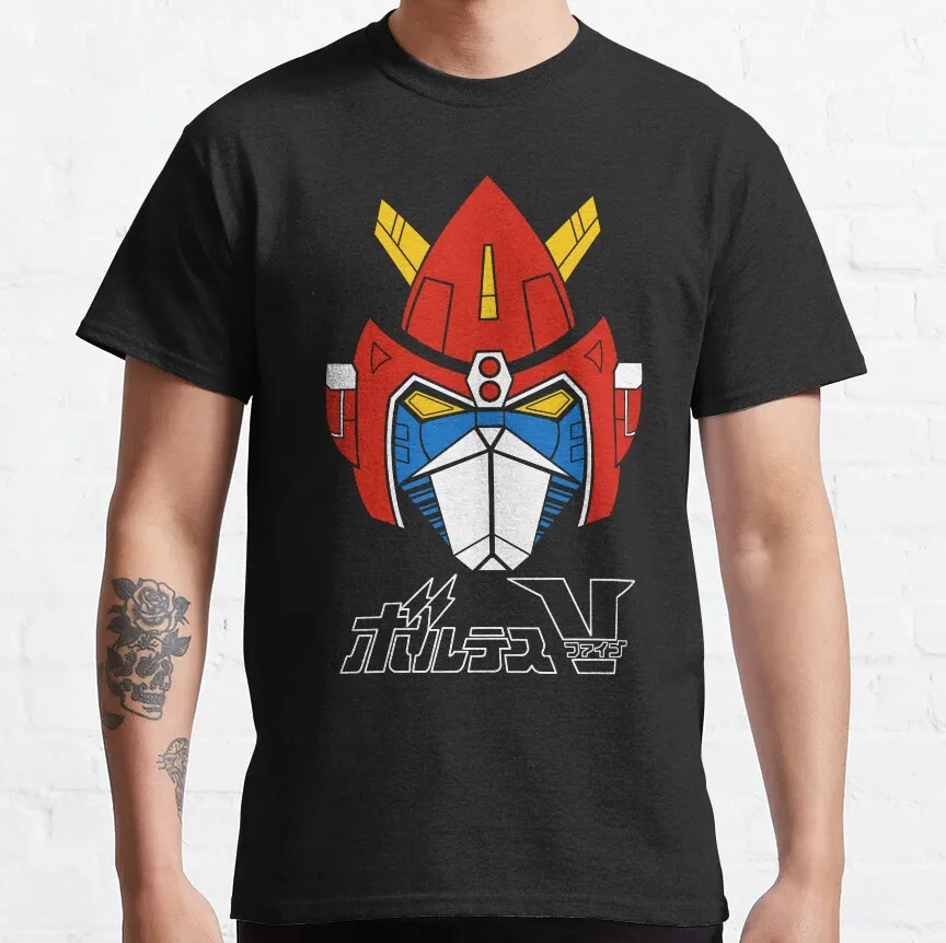 

Chōdenji Machine Voltes V Anime Gift t shirt Japanese Robot Mecha graphic tee Y2K Clothes 100% Ccotton print Large size Tops