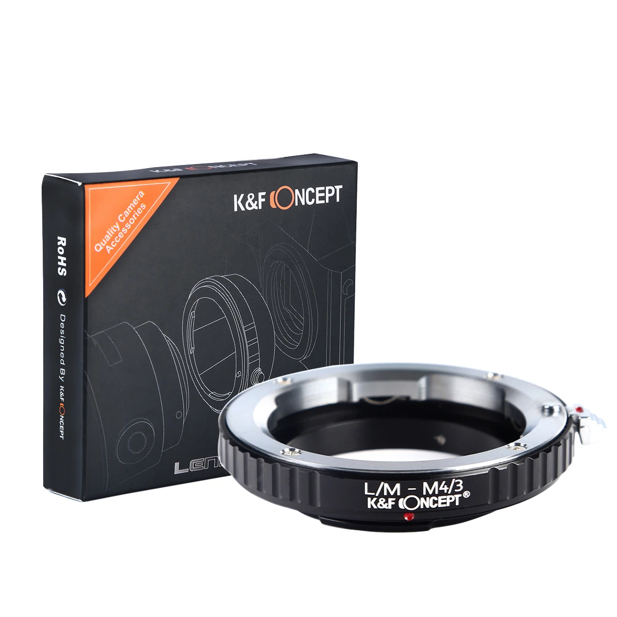 K&F Concept LM to m4/3 Lens Adapter for Leica M mount lens to Micro 4/3 MFT BMPCC OM-D G3 GH2 GH4 E-M5 E-M10