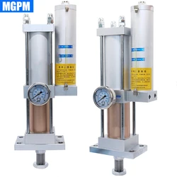 MPT 1T to 10T Bore Size 63-100mm Pressure Double Action Standard Pneumatic Hydraulic Gas-Liquid Pressurized Booster Cylinder