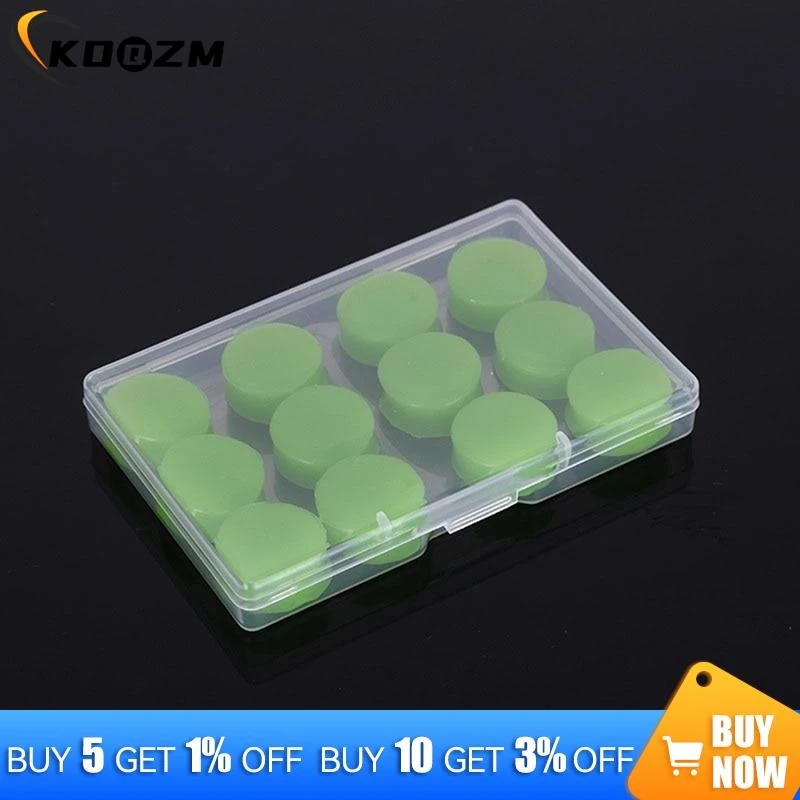 8/12PCS  Silicone Ear Plugs Noise Reduction Sleep Anti Canceling Sound Insulation Earplug Protection Sleeping Reusable Ear Plugs