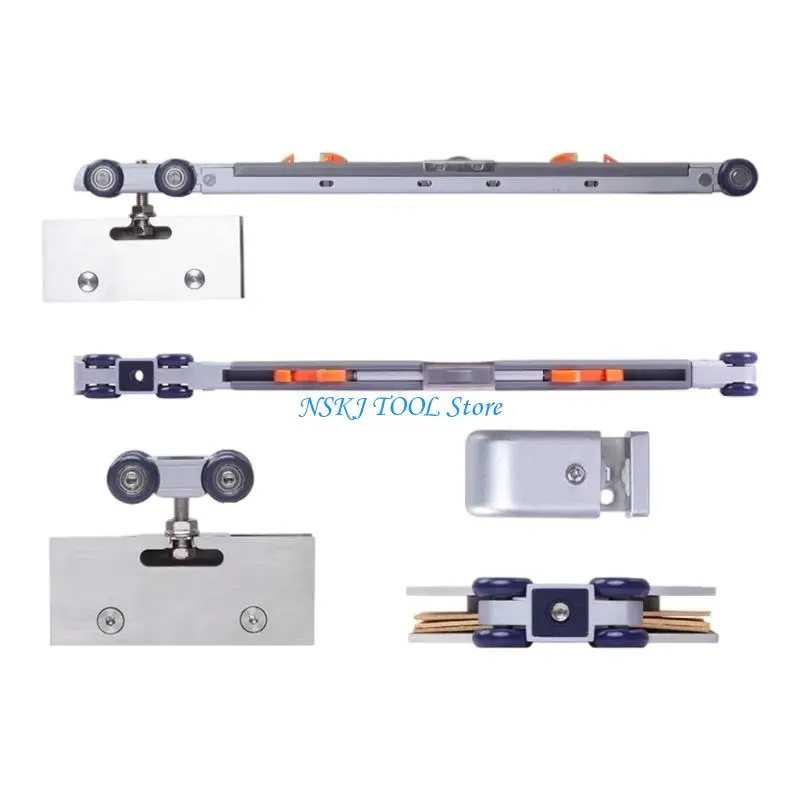 L8RC Frameless Glass Sliding Door Pulley Buffer Wheel Stable Performances Glass Door Lifting Wheel for Bathroom And Kitchen