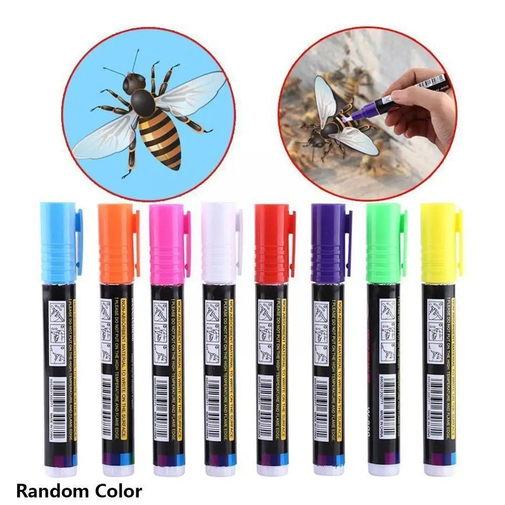 1PCS Marking Marker Pen 8 Color Beekeeping And Bees Bee Queen Plastic Mark Marks Bee Tools Tools Pen H5K4