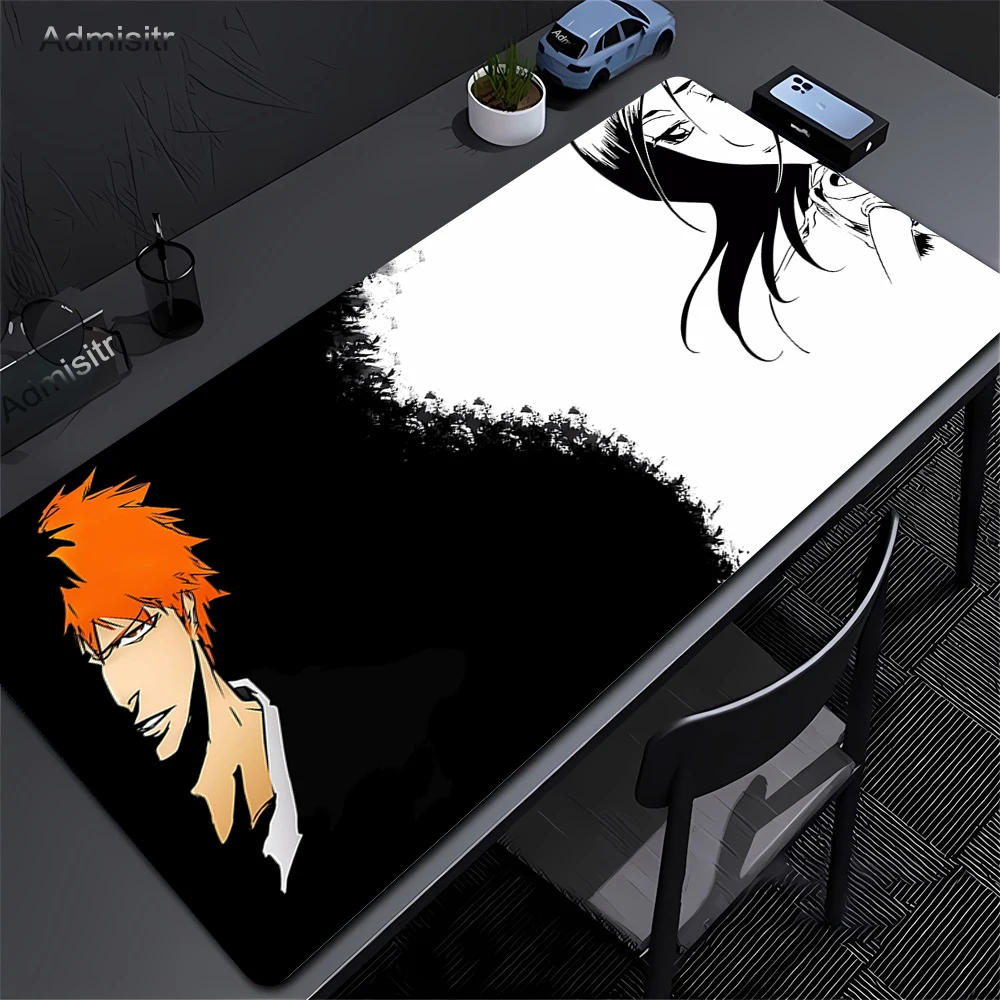 

Japan Cool Anime Mouse Pad Laptop Black And White Keyboard Rug PC BLEACH Gamer Cabinet Desk Mat XXL Rubber Anti Slip Mousepad