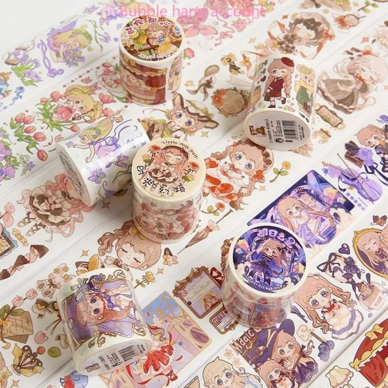 Pequenas Bolas De Leite Original e Fita De Papel Meninas Crianças Decorativas Mão Ledger Rolo Inteiro de Adesivos