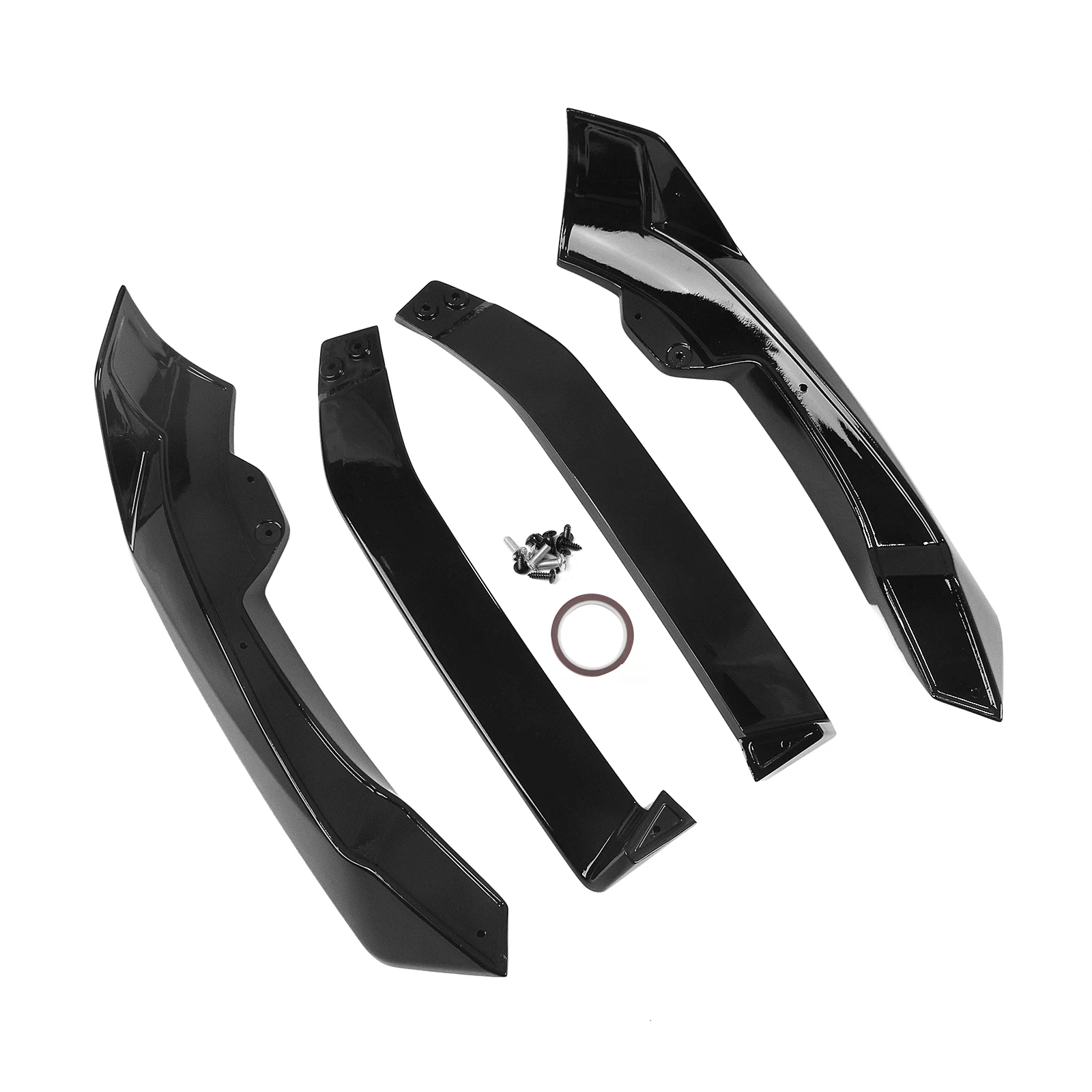 Für BMW G05 LCI X5 2023-2024 4-teiliger Frontstoßstangen-Spoilerlippen-Unterschutz-Splitter