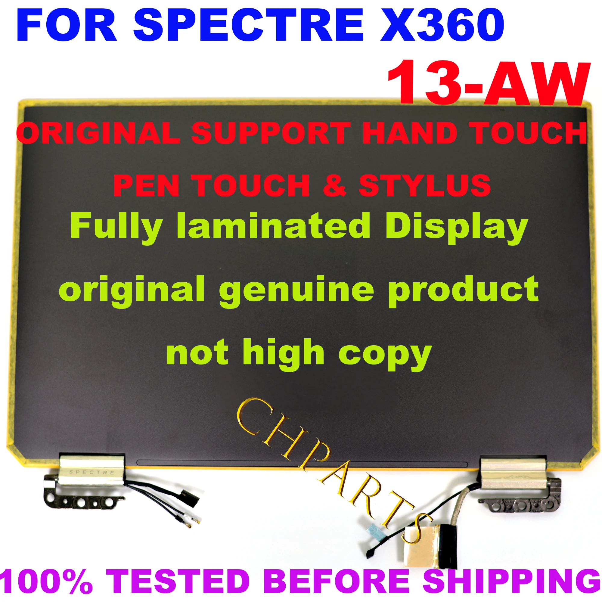 Imagem -03 - Lcd Touch Screen Montagem de Substituição Completa Fhd Uhd Oled para hp Spectre X360 13-aw Tpn-q225 133 L75192001 L72403-001