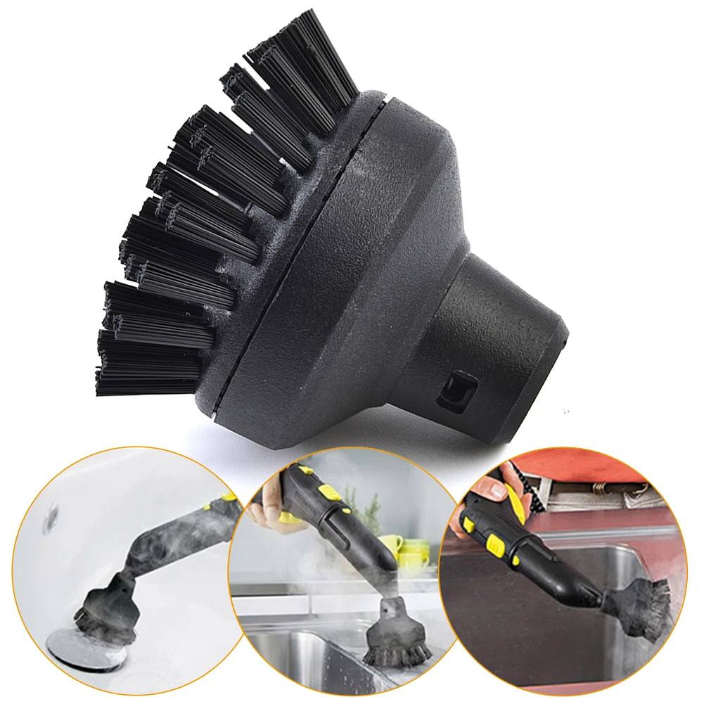 Effective Stubborn Dirt Removal Large Round Brush for Karcher SC1 For Steam Cleaner SC2 SC3 SC4 SC5 Compatible