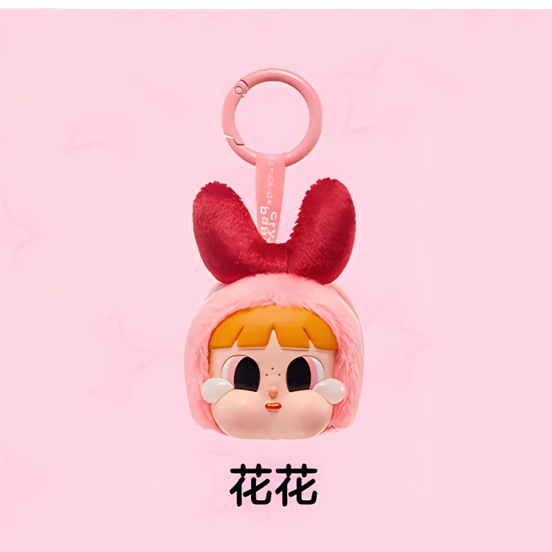 Zestaw oryginalny Pop Mart figurki Anime Crybaby X atomówki dziewczyny Kawaii figurka Pvc pokój Ornament dekoracyjny prezent dla zabawek