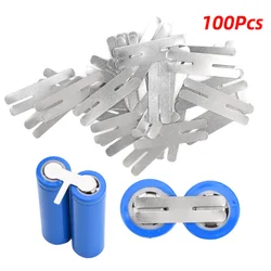 100pcs 18650 Lithium Battery Nickel Sheet Polygonal Battery Nickel Sheet For Spot Welding Machine Batteries Connection Sheets