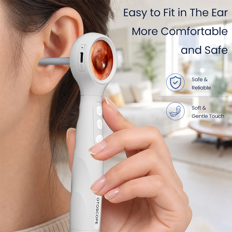 Handheld Visual 4.2mm Ear Scope Otoscope with 1.38'' IPS Screen Ultra Thin 1080P HD Endoscope Camera for Ear Check image 6