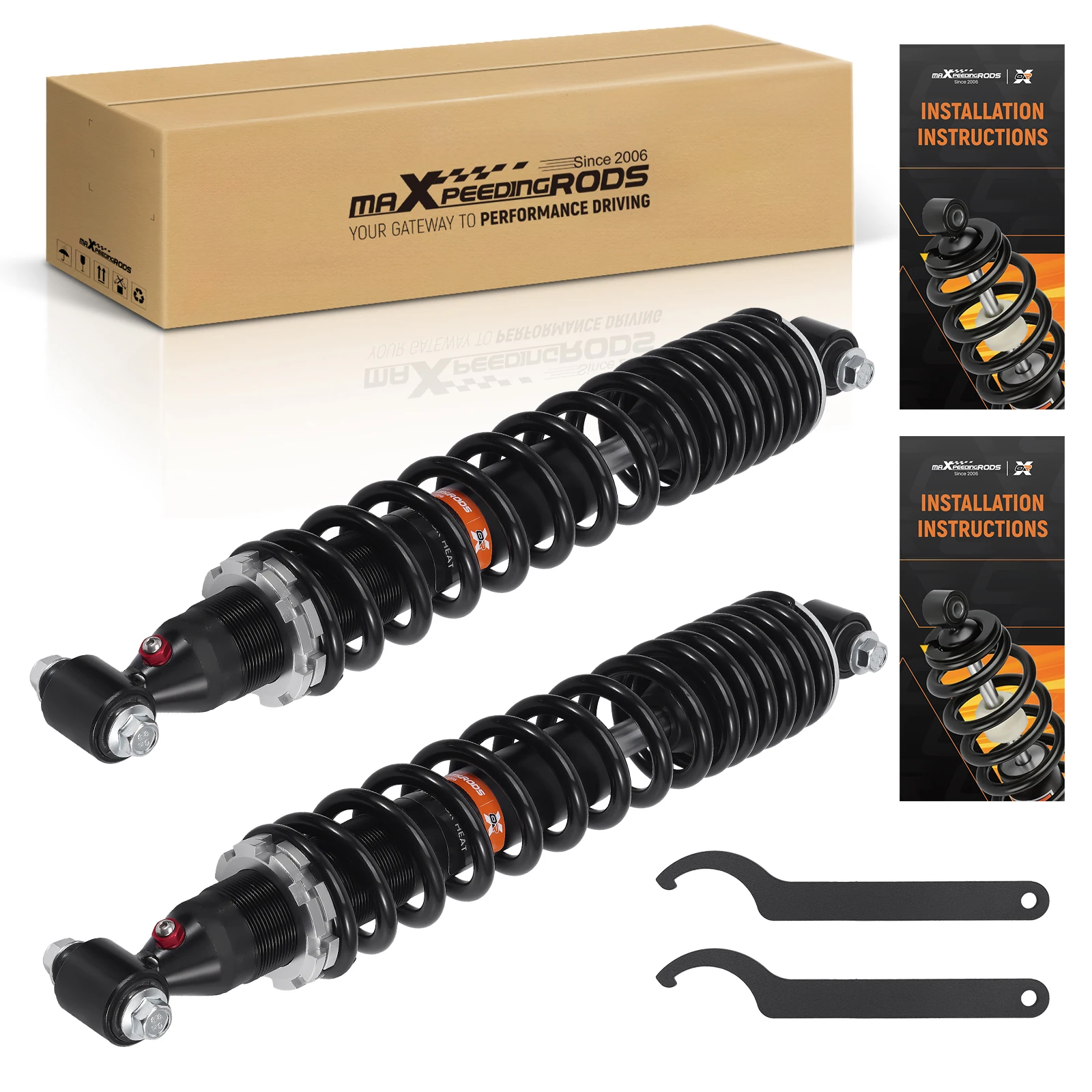 2 Amortiguadores Delanteros para Yamaha Raptor 660 YFM660R 2001-2005