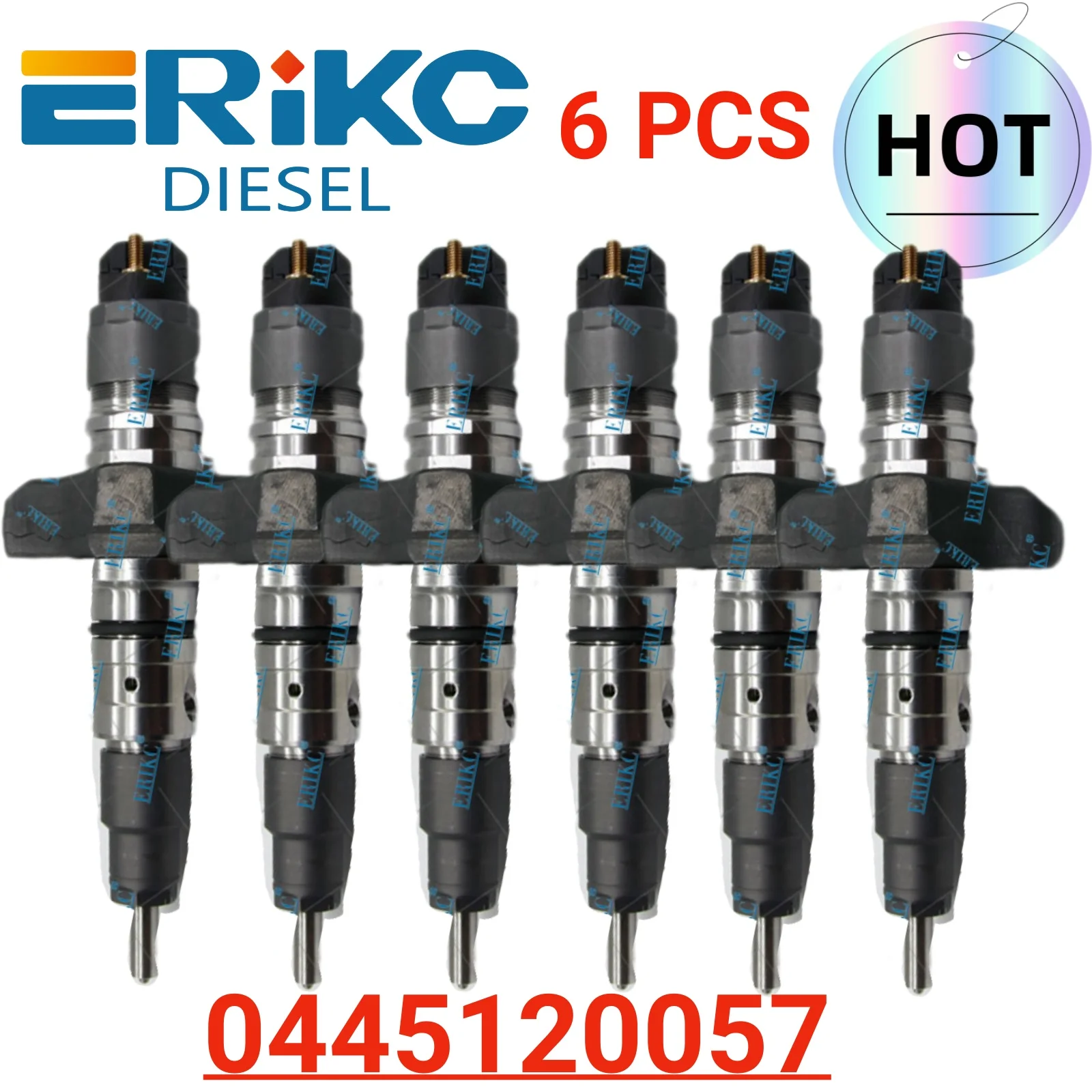 0445120057 Fuel Injector 0 445 120 057 Injection Rail 0445 120 057 2854608 504091505R for Case New Holland Bulldozer 6.7 Iveco