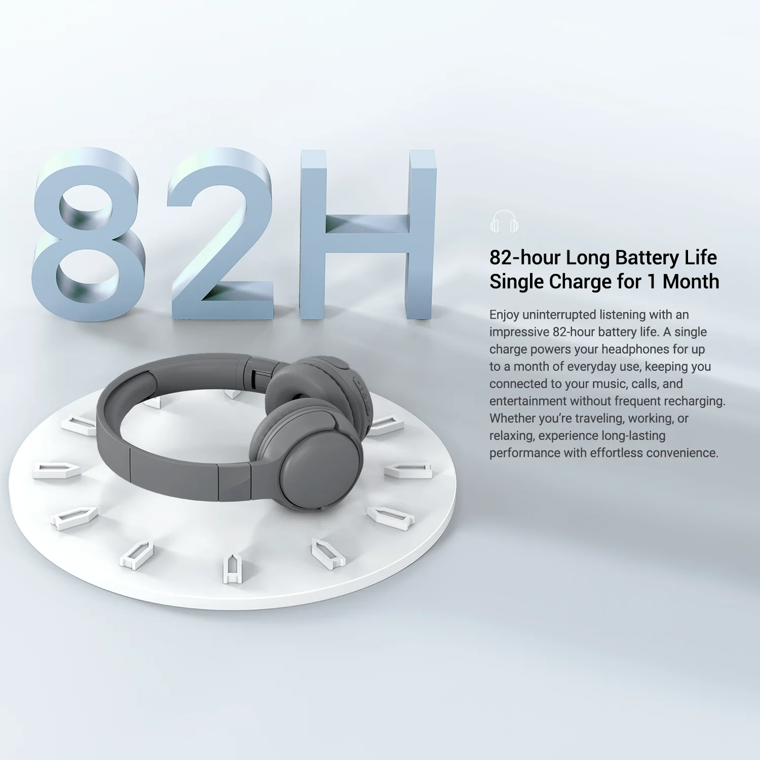 HONOR Kopfhörer Lite 82H Spielzeit, ENC-Anrufe, Dual Connect BT 5.4, Verlustfreies Audio & EQ, Räumlicher Klang, Tastensteuerung, IP54 – Detail 5