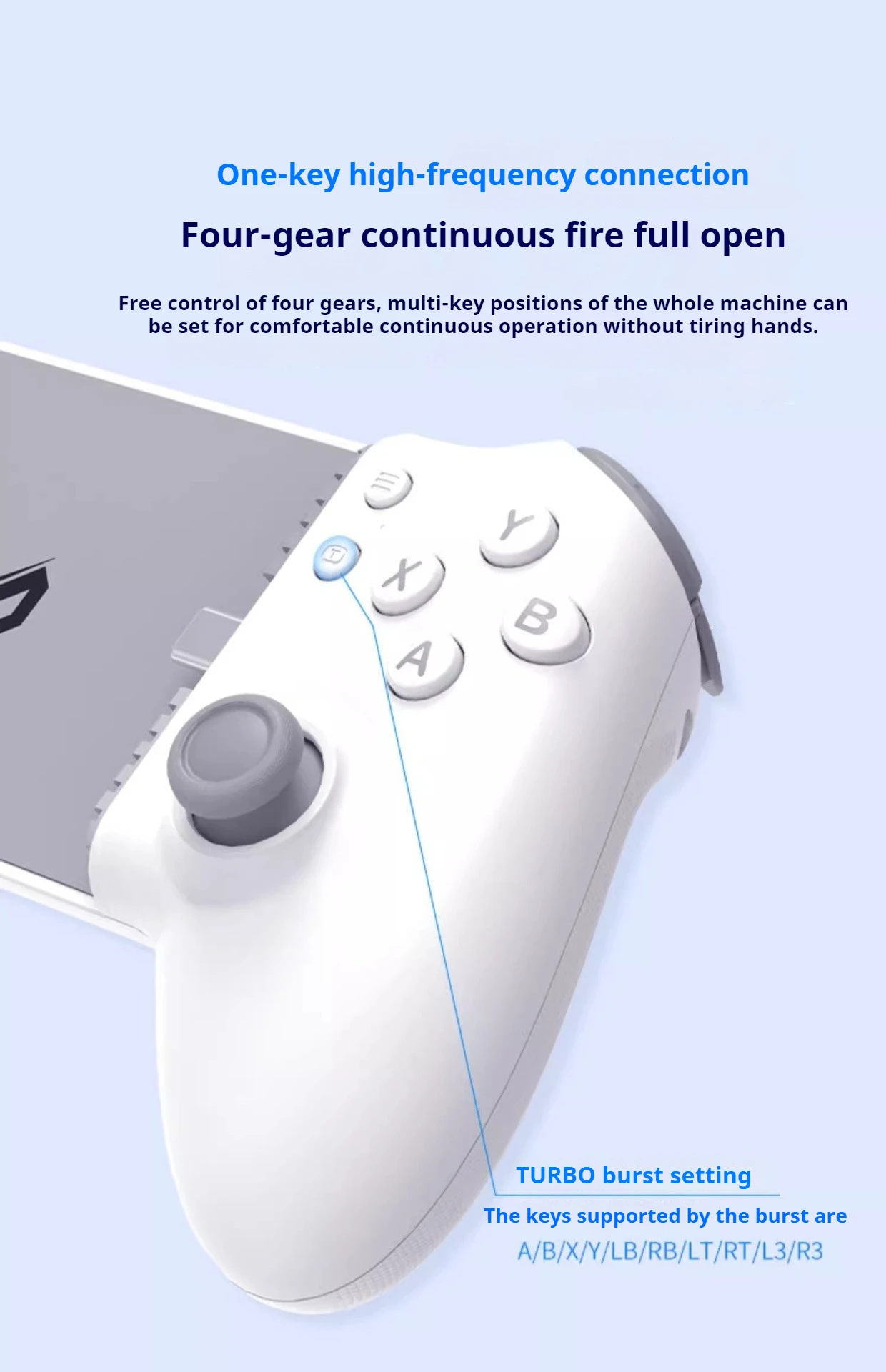 Gamepad Gaming Steuerung Für Mobile Android Handy Cellular PC Tablet Hall Effekt Joystick Befehl Typ C Game Pad Controller – Detail 12