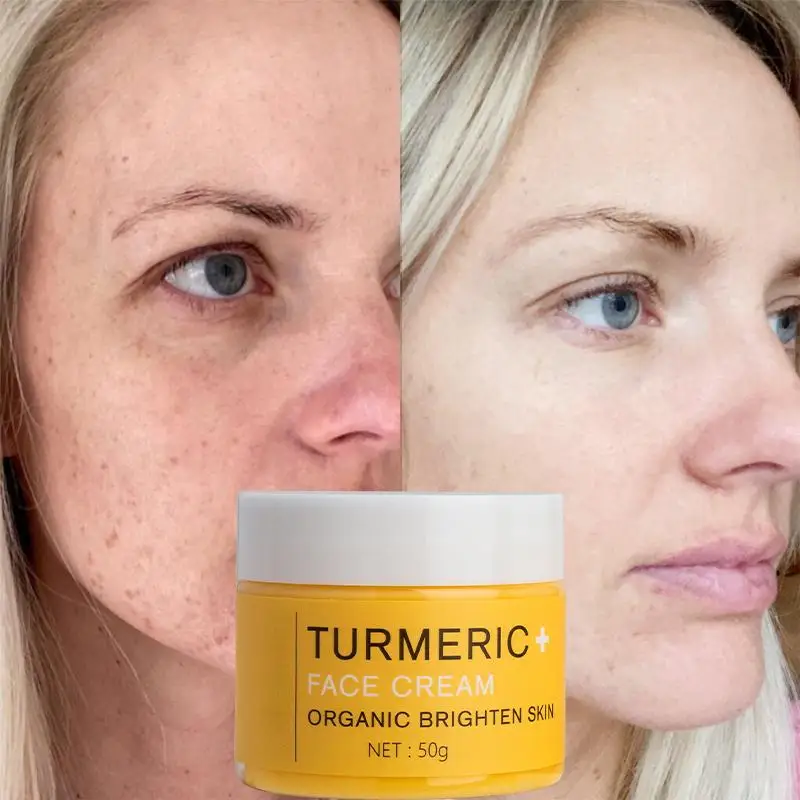 Turmeric Whitening Face Cream Anti Aging Facial Serum Control Pore Shrink Remove Dark Spots Essence Moisturizing Brighten Skin