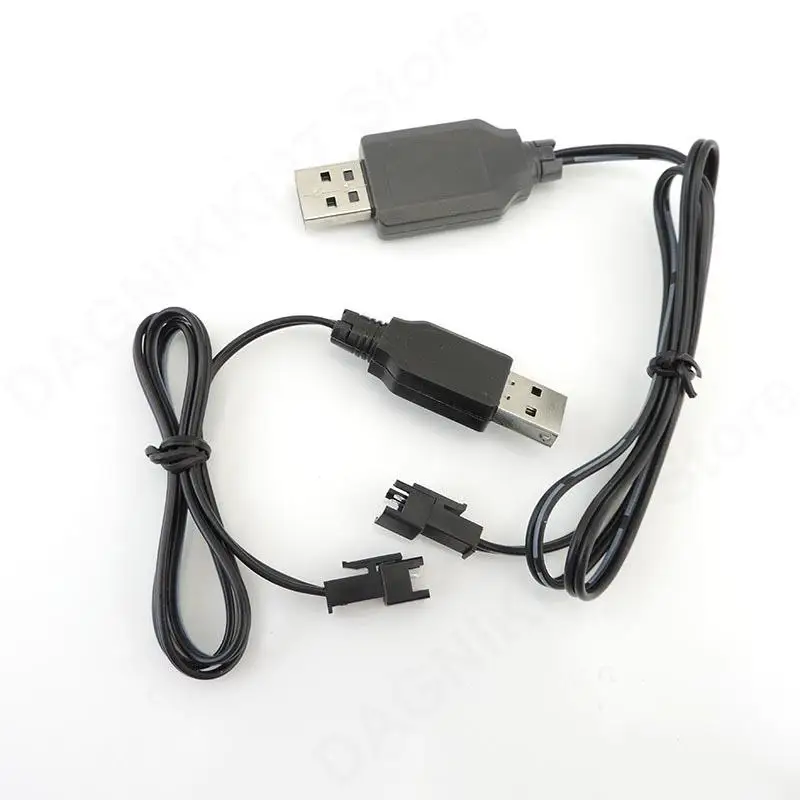 3.6V 3.7V 4.8V 250mA NiMh/NiCd Battery USB Charger Cable SM 2P Forward Plug Remote Control Car USB Charger Electric V27