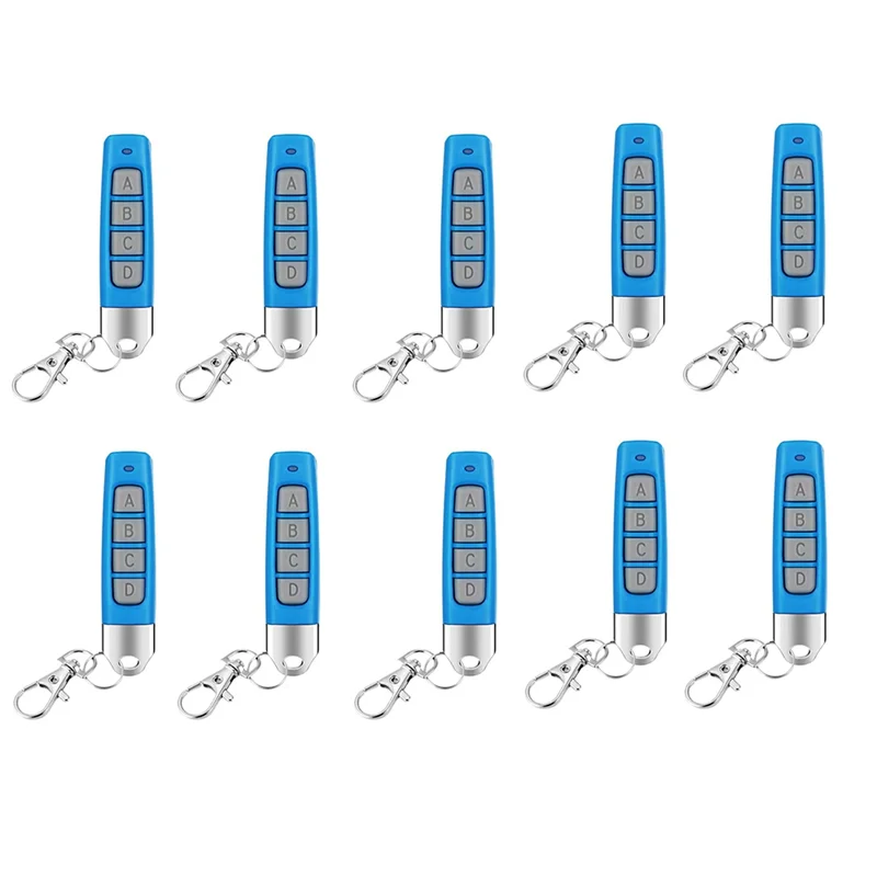 For Garage Door Gate System Universal For 10Pcs 433Mhz Remote Control Wireless Duplicator Compact Compatibility