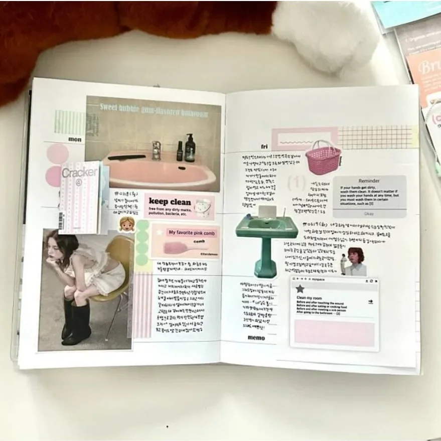 ملصقات SiMiDa OAB الكورية بالجملة أدوات مكتبية مزخرفة تحت عنوان الغسيل INS Style اللوازم المكتبية والأدوات التعليمية