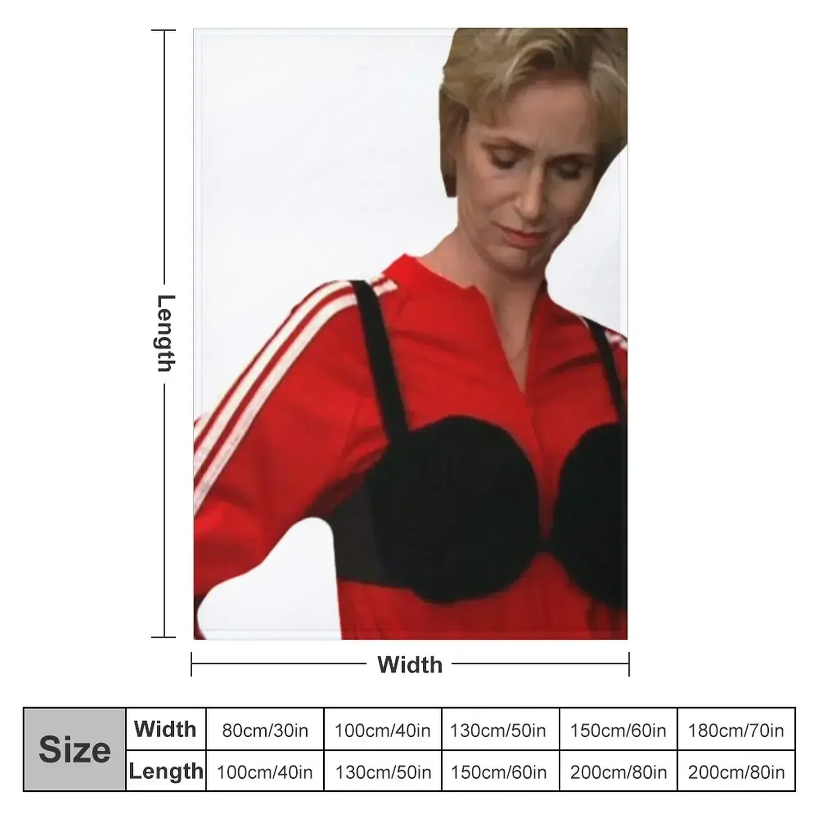 Sue Sylvester Madonna Throw Blanket couch cozy soft plush fuzzy picnic outdoor blanket