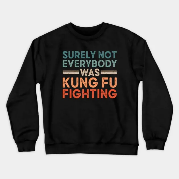 

Музыка в осенне-зимнем стиле - Юмор - Пародия Толстовка, «SURELY NOT EVERYBODY WAS KUNG FU FIGHTING» Текстовая графика для модных
