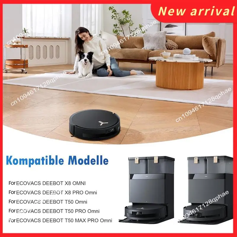 N89R Вакуумные мешки для робота-пылесоса Ecovacs Deebot X8 PRO Omni / X8 OMNI / T50 PRO Omni / T50 MAX PRO Omni / T50 Omni
