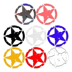 1Pc Five-pointed Star Self-adhesive Reflective Motorcycle Stickers 12*12cm Waterproof Racing Helmet Fuel Tank Fender Car Decals