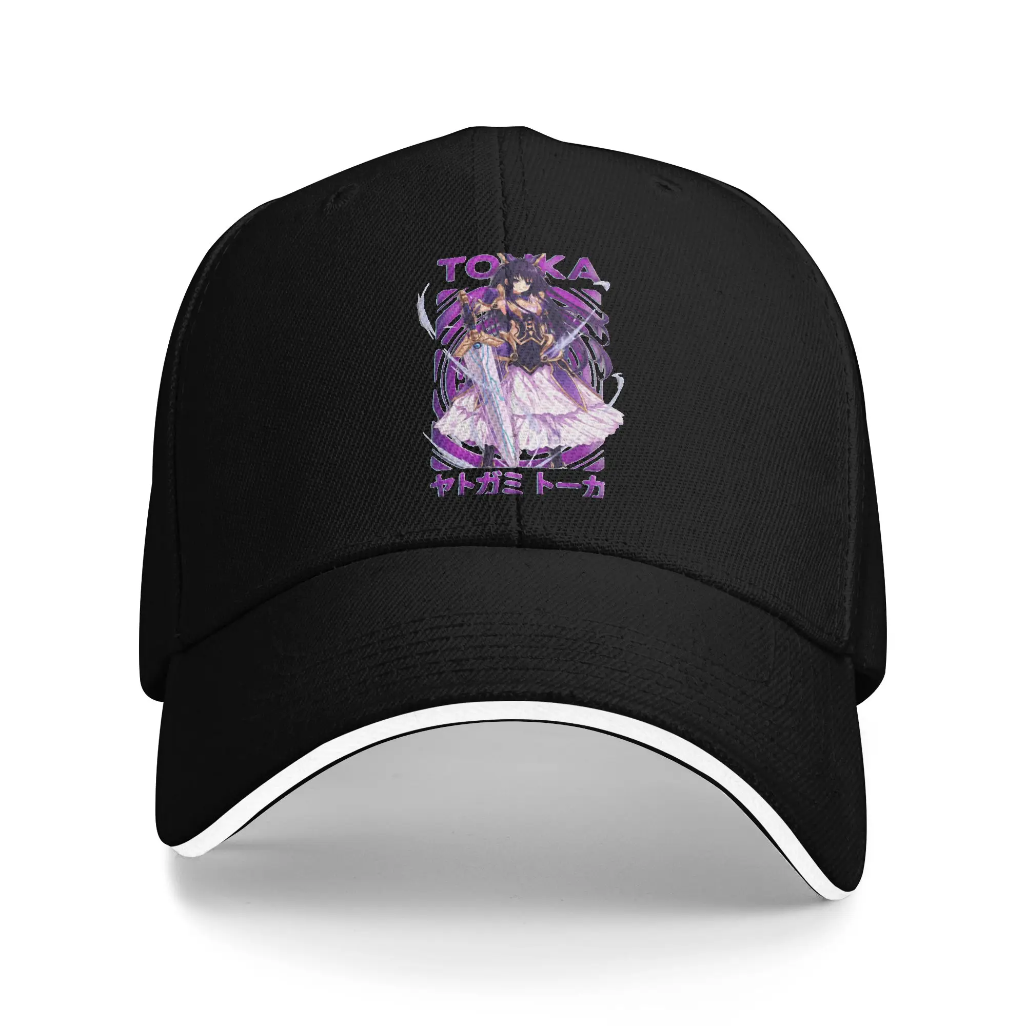 Date A Live Tohka Yatogami Baseball Caps Vintage Genshin Impact Sandwich Hats Men Women Polyester Caps Hat Outdoor