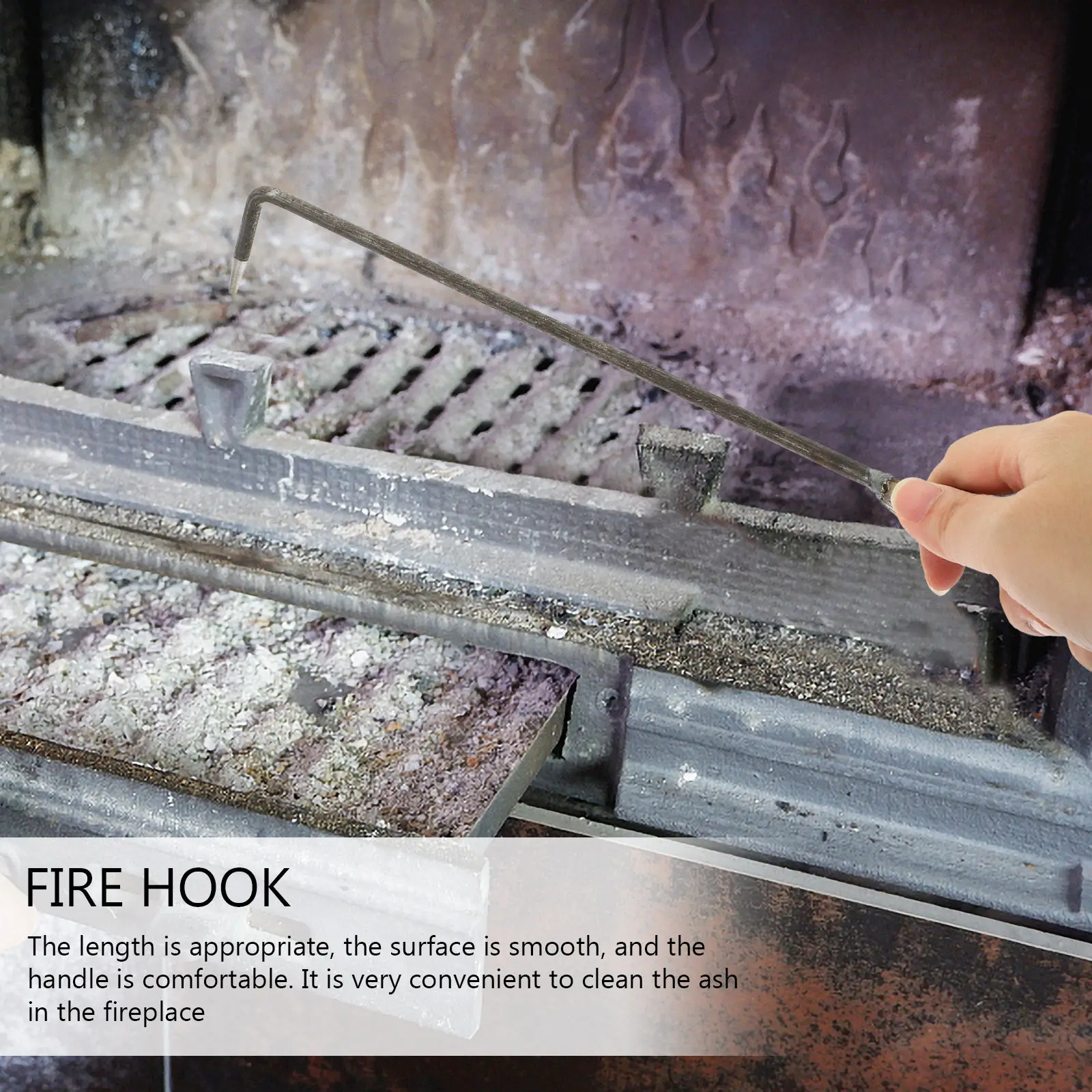 Heavy Duty Fireplace Ash Pit Stove Handle Set for BBQ, Halloween, Christmas & New Year