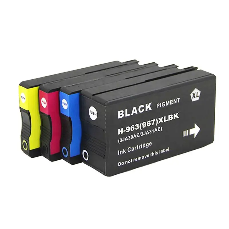 New! 4Color for Hp 963XL 967XL 963 967 XL For HP963 Remanufactured Color Inkjet Ink Cartridge for HP OfficeJet Pro 9010 9015