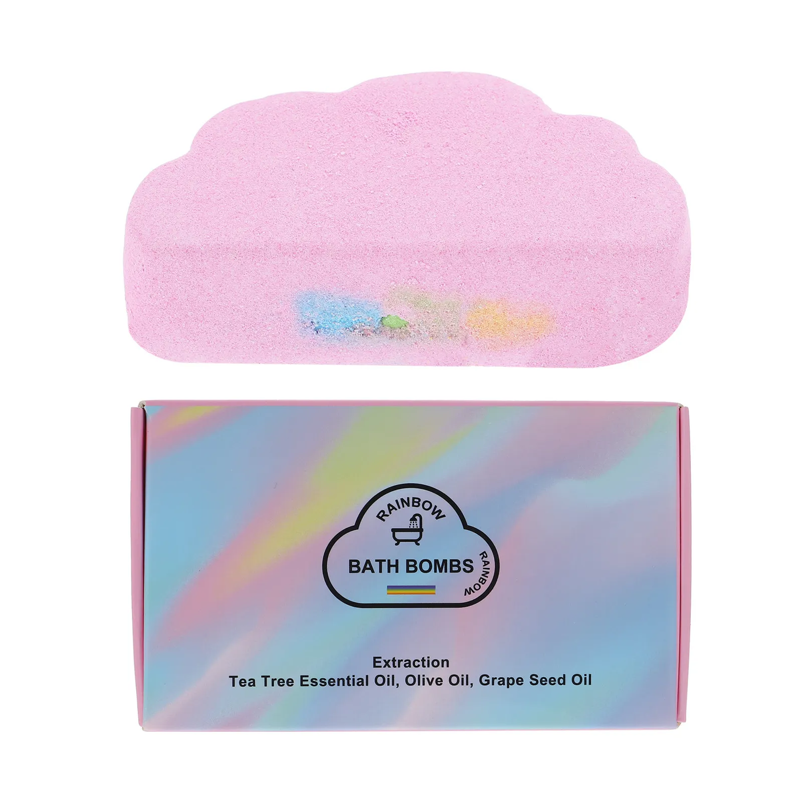 

Sea Salt Essential Oil Bath Ball Cloud Shape Moisturizing Exfoliating Bubble Bath For Women Spa Home Bather Aroma