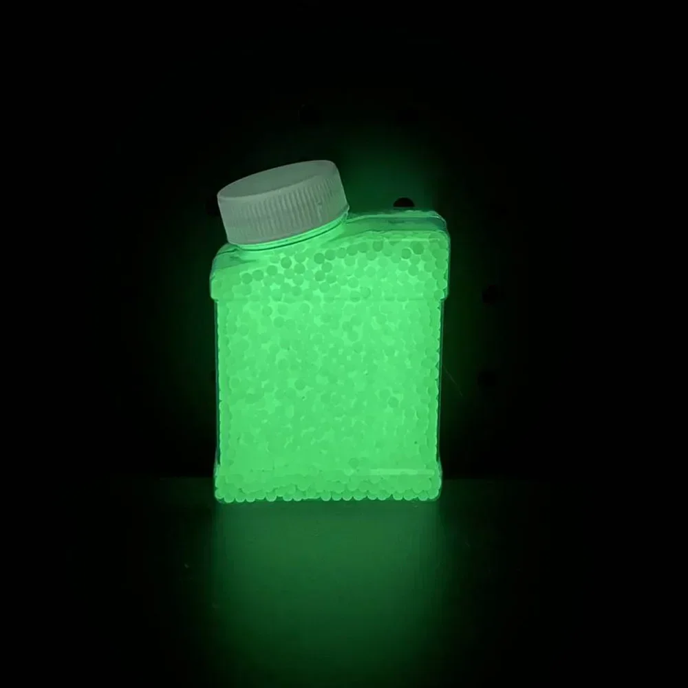 7-8 مللي متر كرات الماء الفلورسنت الخرز عبوة الذخيرة توهج في الظلام BB جل الماء رصاصة آمنة/غير سامة/ECO تبادل لاطلاق النار لعبة رصاصة