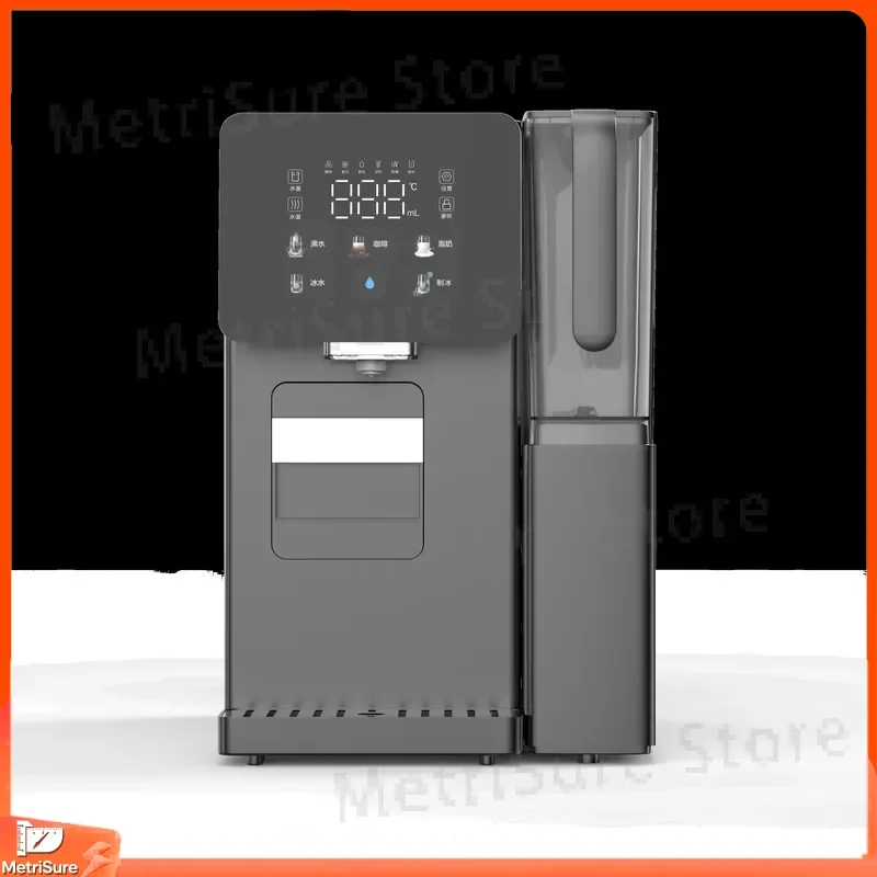 3-in-1 Water Dispenser with Ice Maker Hot Cold Warm Water Dispenser Adjustable Flow Rate Instant Water Heater for Home Office