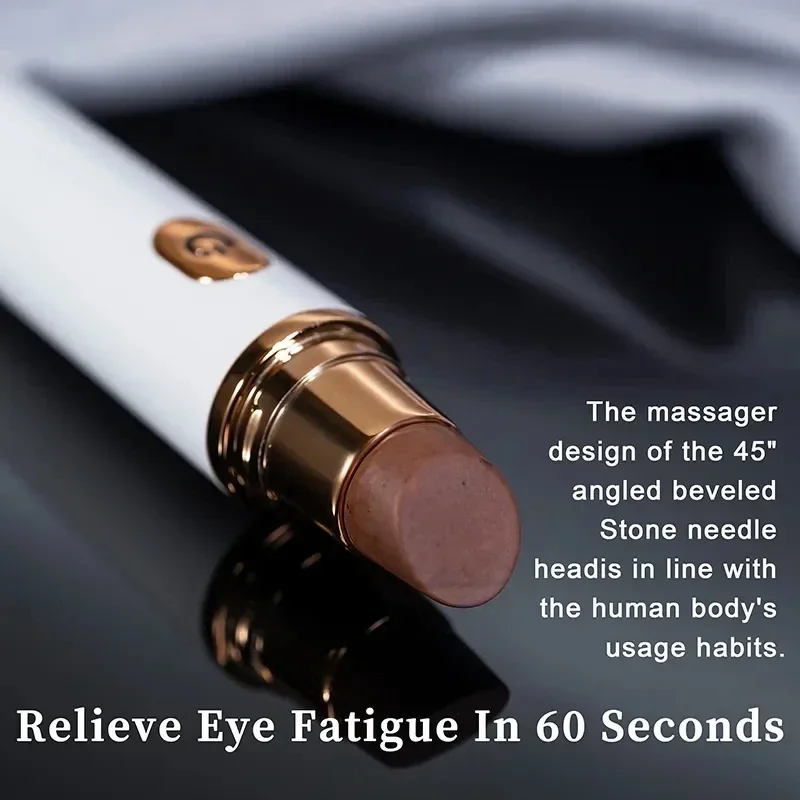 جهاز ذكي صغير محمول للعناية بالعين، جهاز إزالة حقيبة العين، مدلك على شكل أحمر الشفاه للنساء، مدلك العين