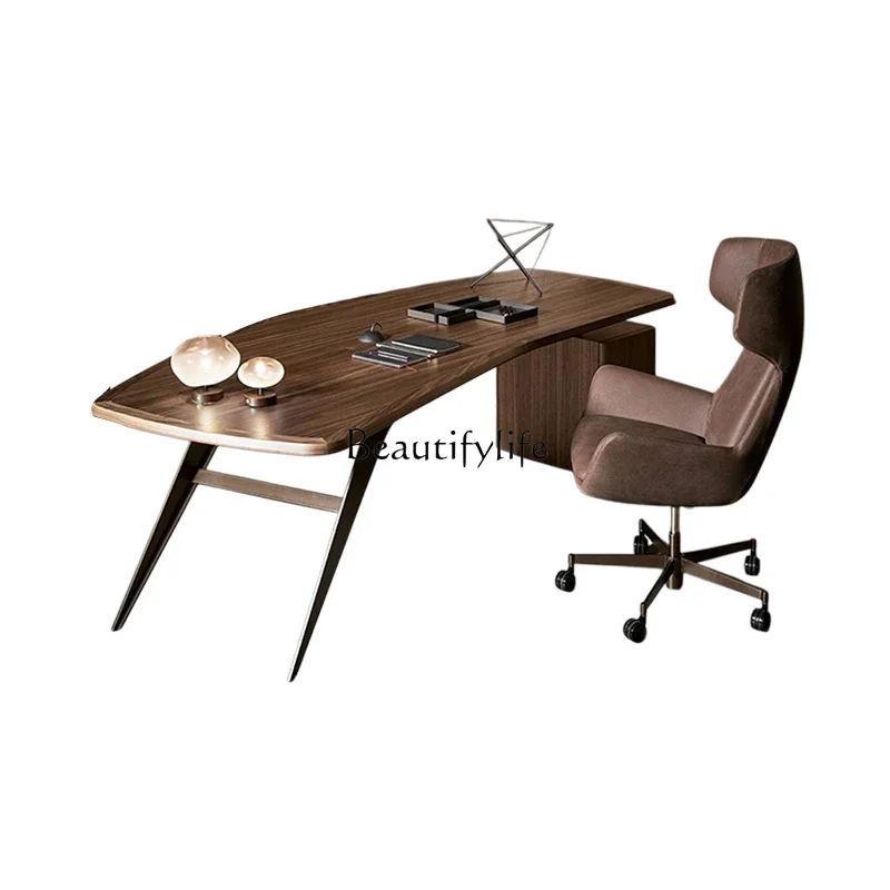 

Z.Итальянский светлый роскошный стол из цельного дерева, современный простой классный стол, стол начальника