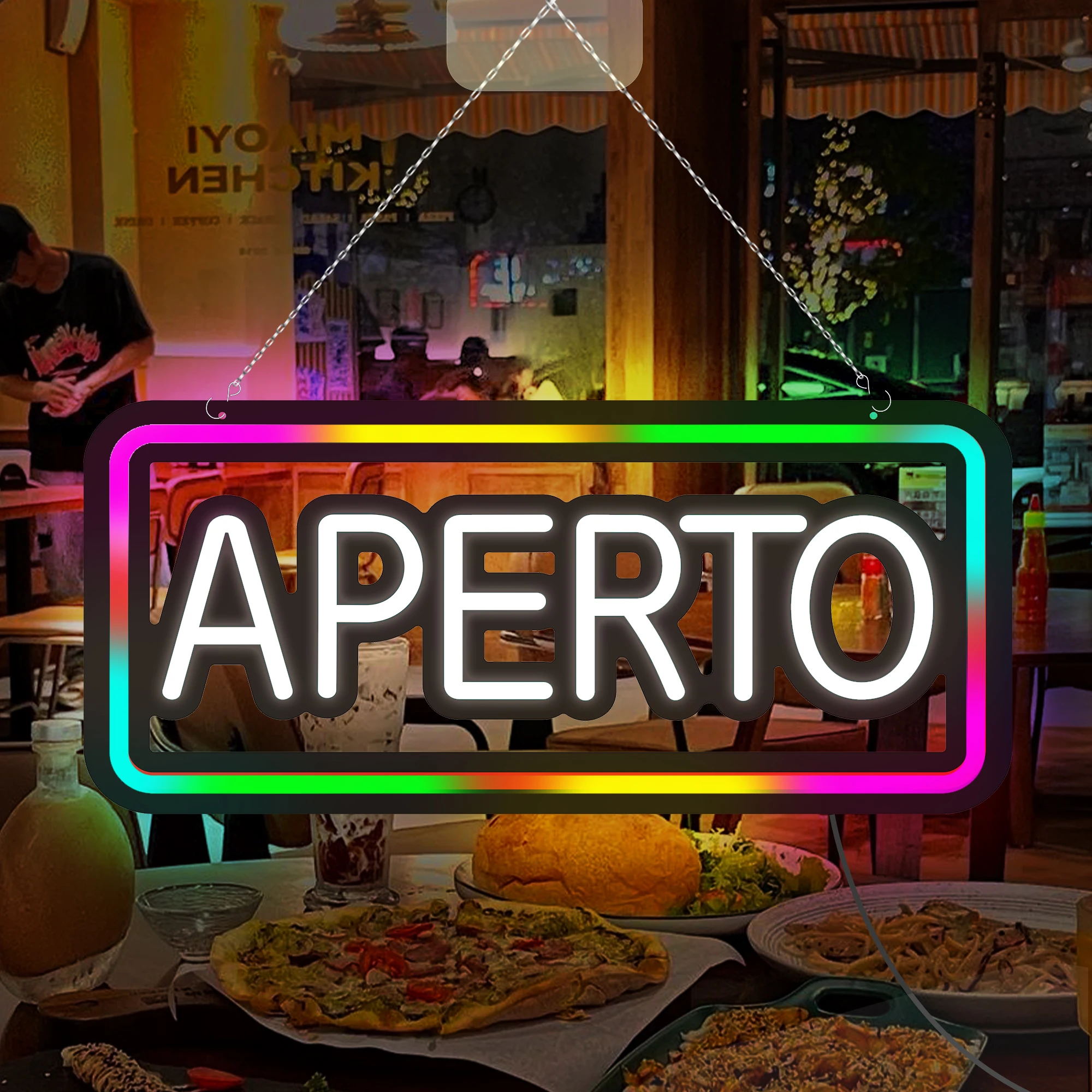 

48x20cm Neon Open Sign Multi-Language Suitable for All Stores Advertising Needs Worldwide
