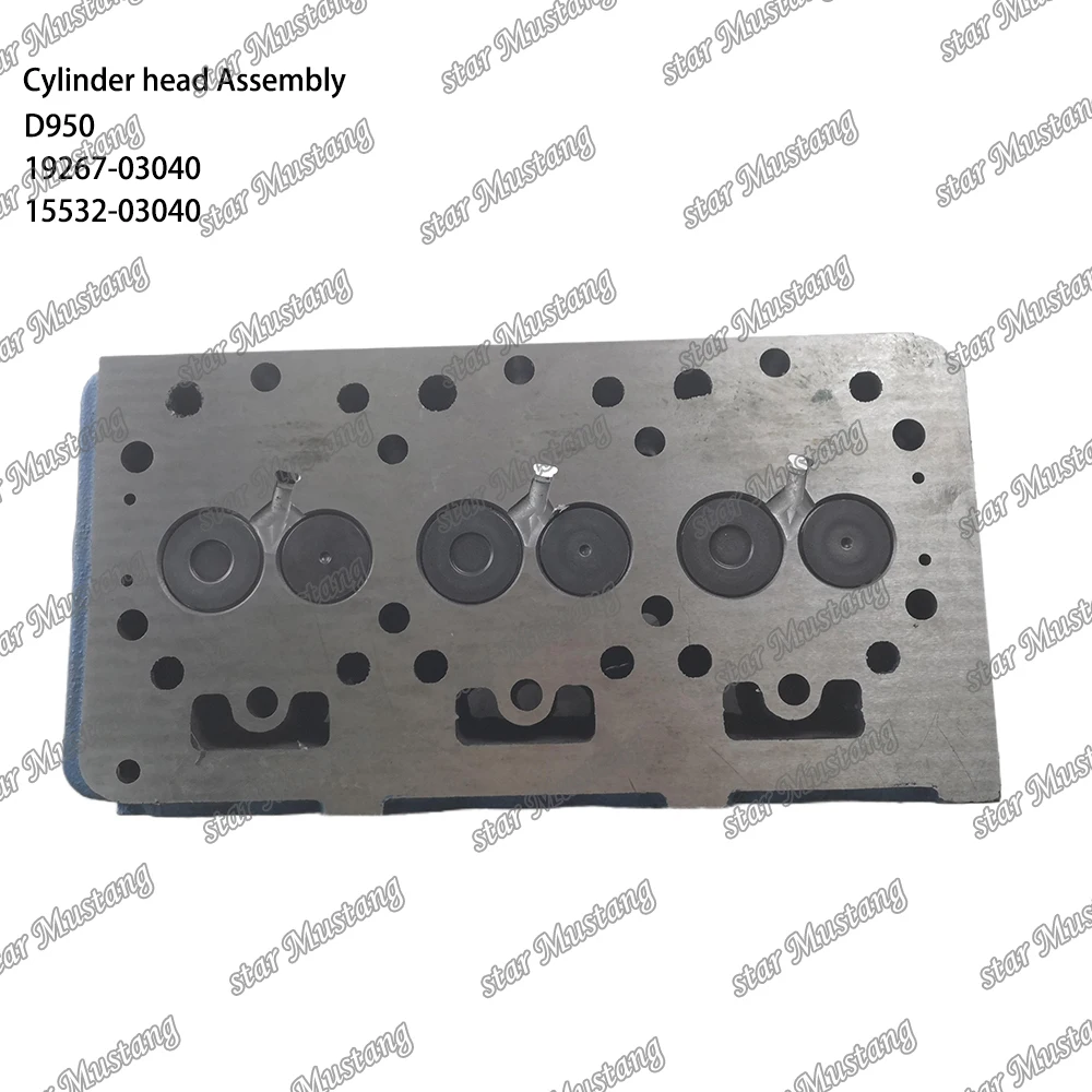 D950 Cylinder head Assembly 19267-03040 15532-03040 Suitable For Kubota Engine Parts