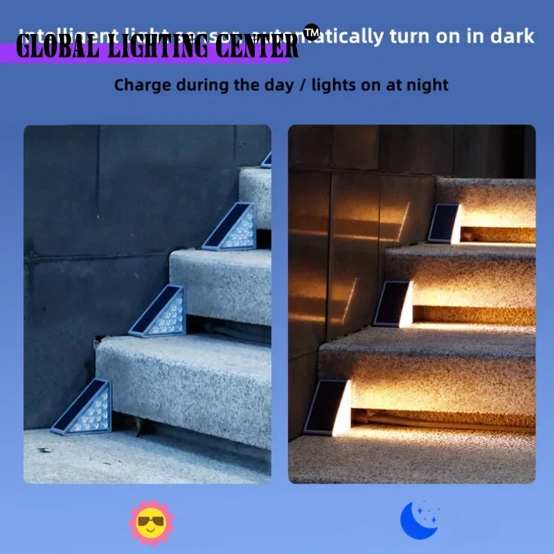 

Cold Street Garland Waterproof Light LED Outdoor Staircase Solar Lamp Solar Powered Street Lights Balcony Fence Mini Lighting