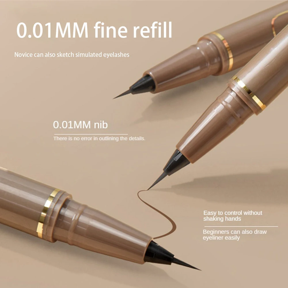 Long Lasting Eyeliner Brown Oil-proof Color Formula Smooth Water Discharge Makeup Anti-sweat Eyeliner Black Does Not Smudge