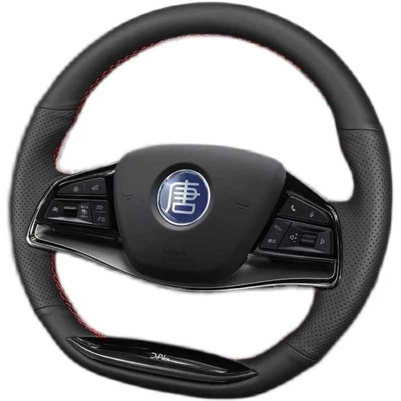 

For BYD Han Ev21 BYD Tang DM Second Generation Tang Special Car Hand Sewn Steering Wheel Cover All Leather Handle Cover