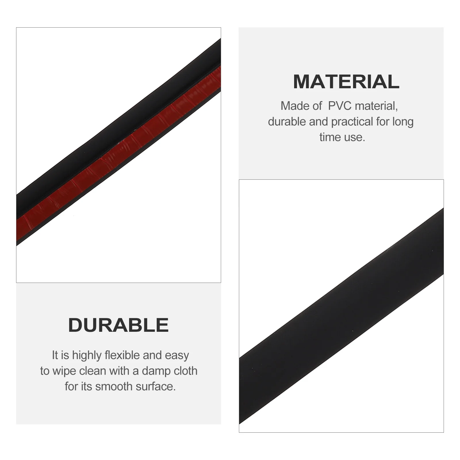 شرائط غطاء الأرضية، شريط انتقال عتبة PVC، سهل التركيب، واقي حافة قابل للتقشير واللصق للبلاط والسجاد والأرضيات المصفحة #2