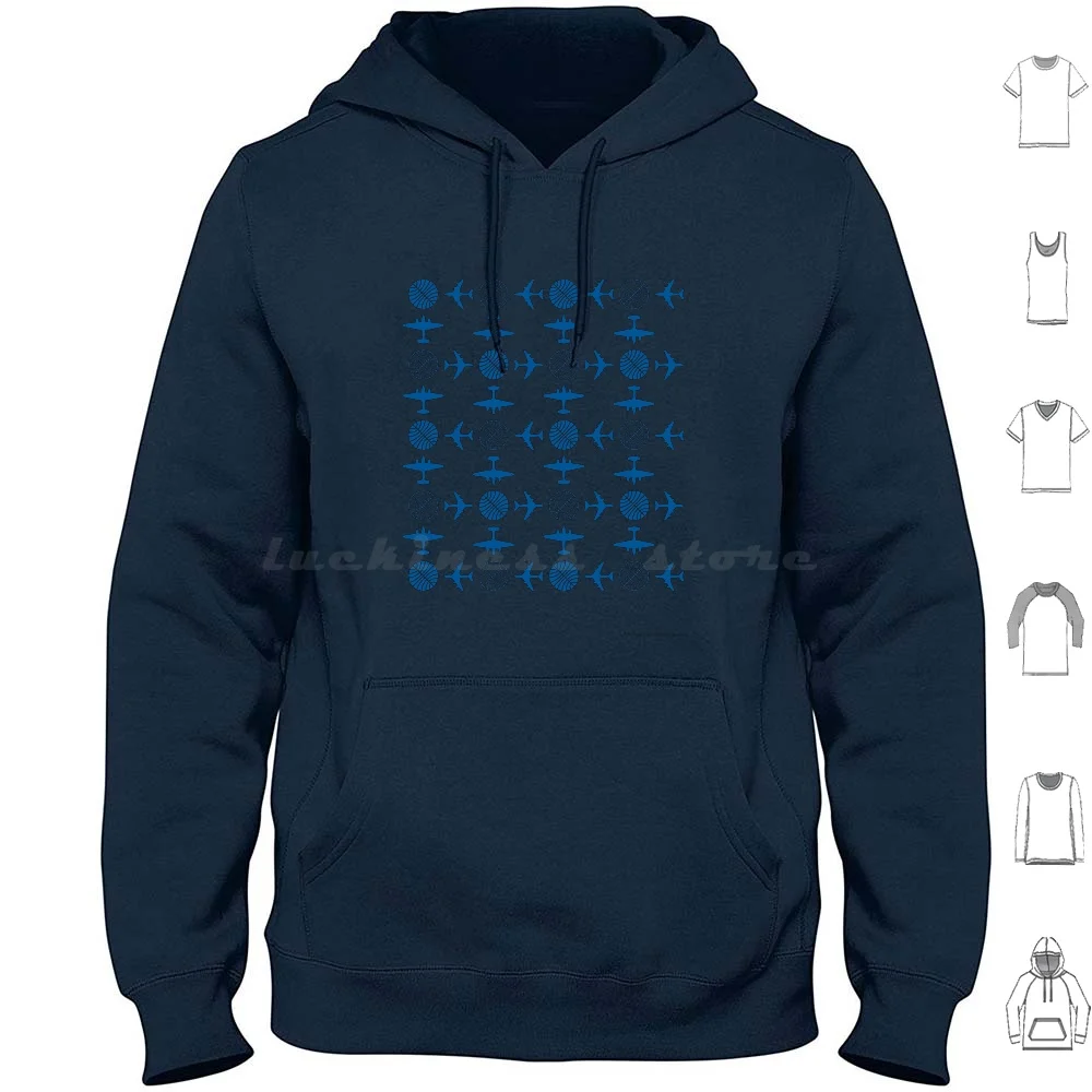 Pan Am Plane Icon Pattern Hoodie cotton Long Sleeve Pan Am Panam Pan American Airways Pan American World Airways