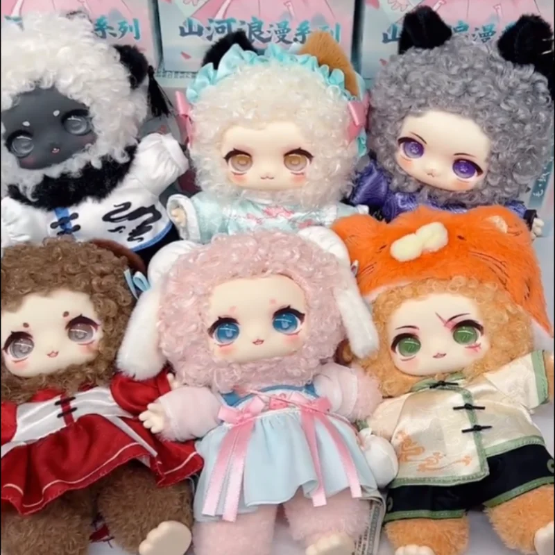 

Hot Nagi Shanhe Romantic Series Vinyl Blind Box Cute Mystery Anime Action Figure Toys Kawaii Furry Keychain Girl Chritmas Dolls